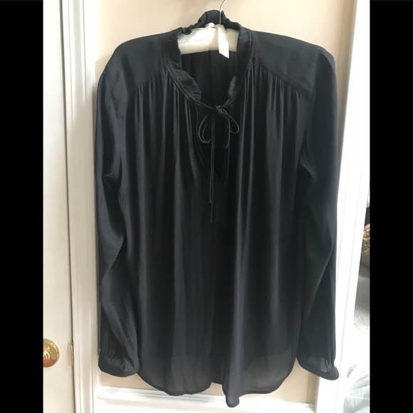 LOFT Tops - Ann Taylor LOFT Semi-Sheer Tie Neck Blouse
